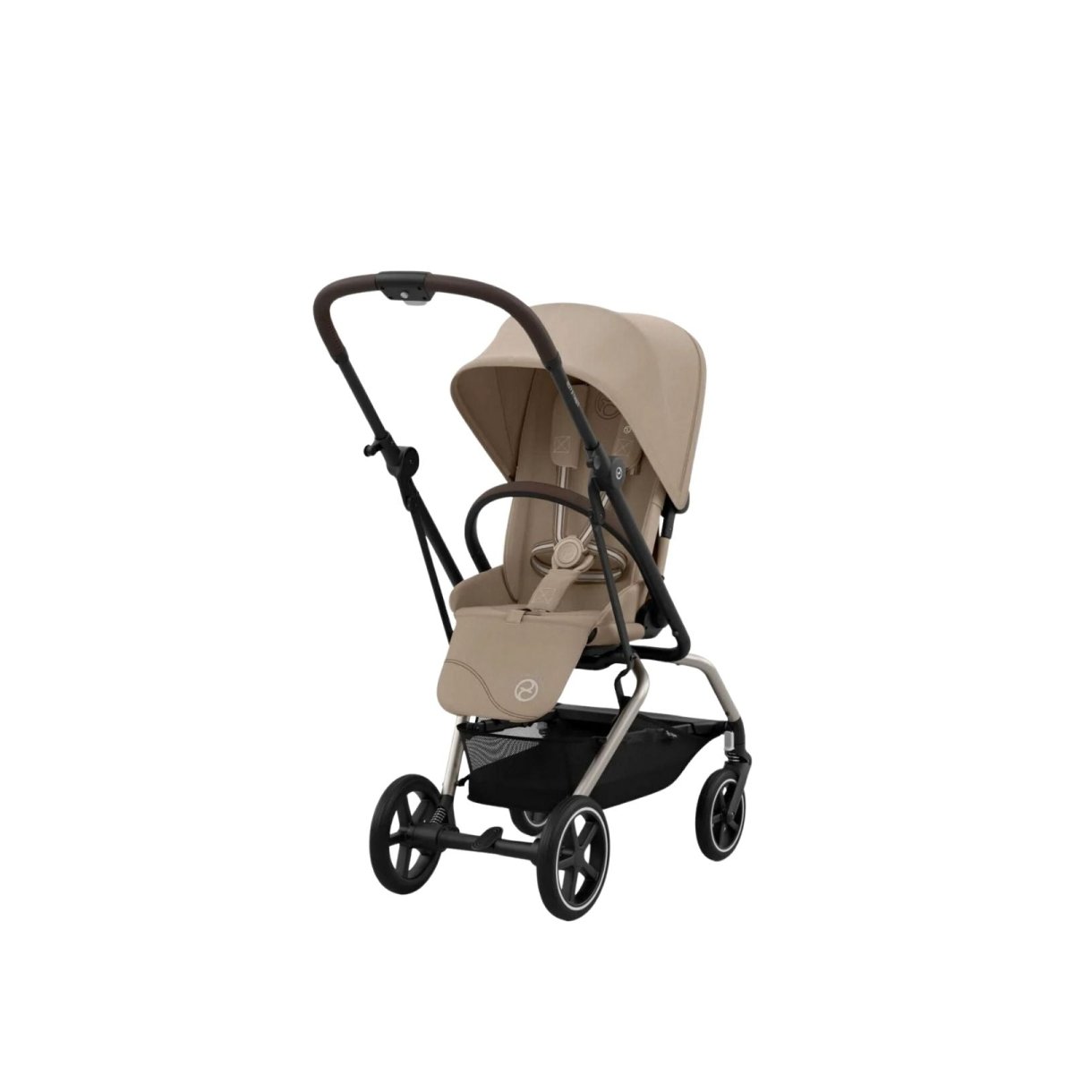 Cybex Eezy S Twist+2 Pushchair with Cloud G Car Seat & Base & Snøgga Footmuff Travel System Bundle - Almond Beige - ebebek - Christmas