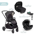 Joie Versatrax Pushchair with I - Level Pro Car Seat & Base & Calmi Carrycot Travel System - Shale - ebebek - Black Friday