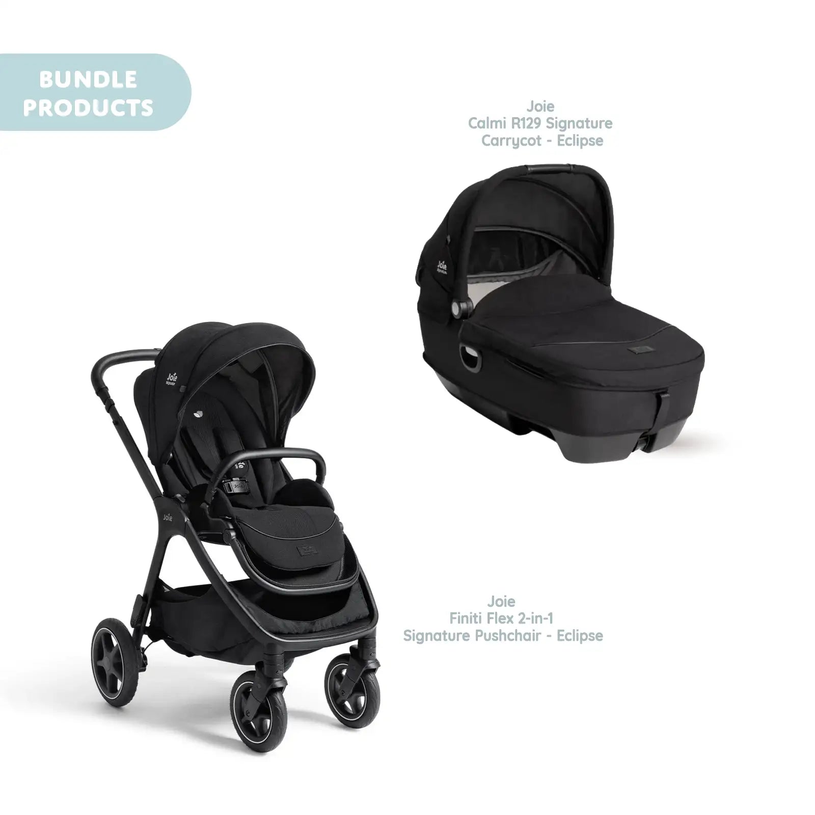 Joie Finiti Signature Pushchair with Calmi Carrycot - Eclipse - ebebek - Black Friday