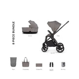 Venicci Claro 2 2-in-1 8 piece Essential Bundle - Fog Fog - ebebek