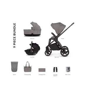Venicci Claro 2 3-in-1 9 piece Comfort Bundle - Beige/Fog Beige/Fog - ebebek
