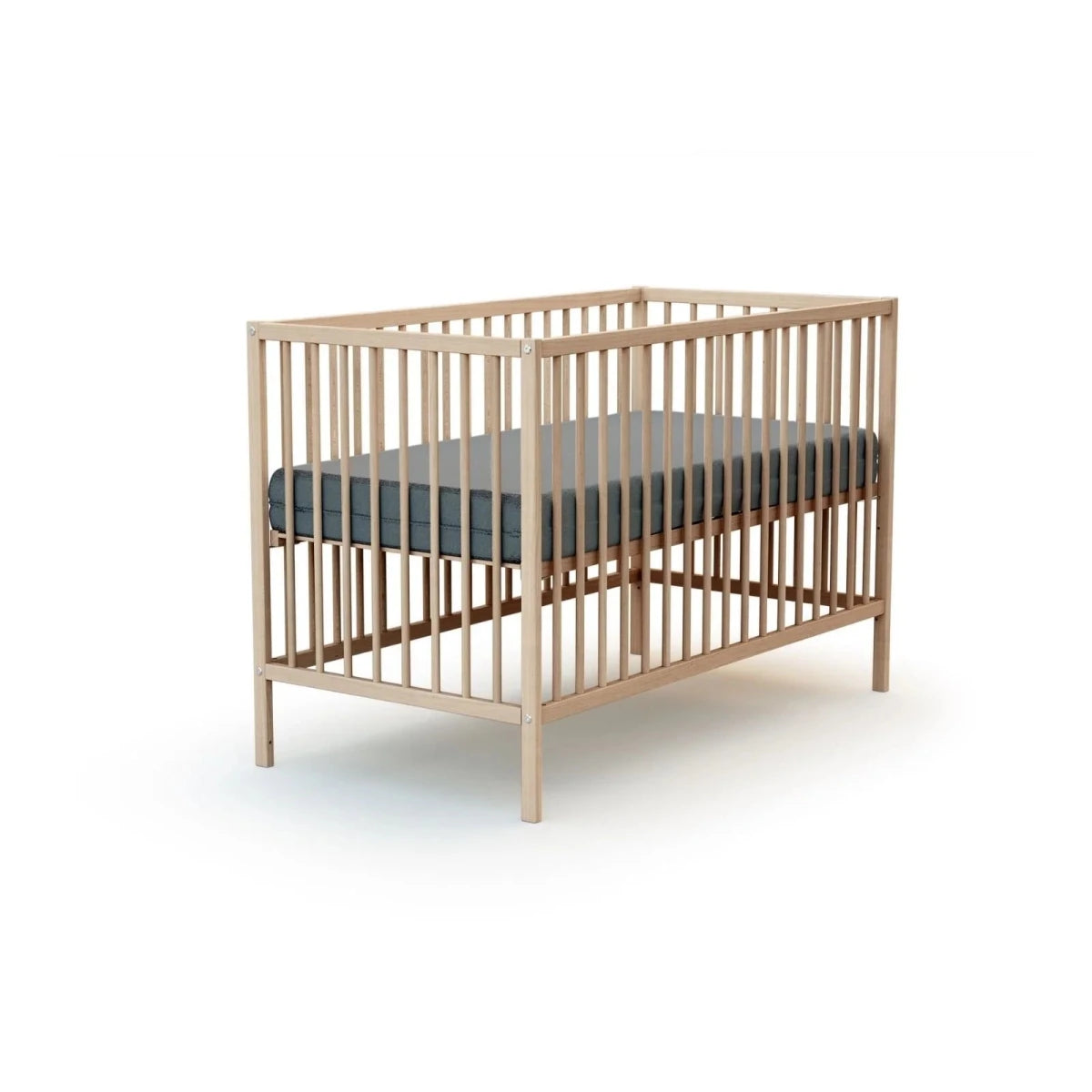 WeBaby One Wooden Cot Bed 60x120cm - Raw Beech Raw Beech - ebebek