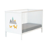 WeBaby Fox Alba Wooden Cot Bed 60x120cm - White White - ebebek