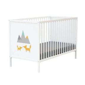WeBaby Fox Alba Wooden Cot Bed 60x120cm - White White - ebebek