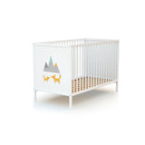 WeBaby Fox Alba Wooden Cot Bed 60x120cm - White White - ebebek