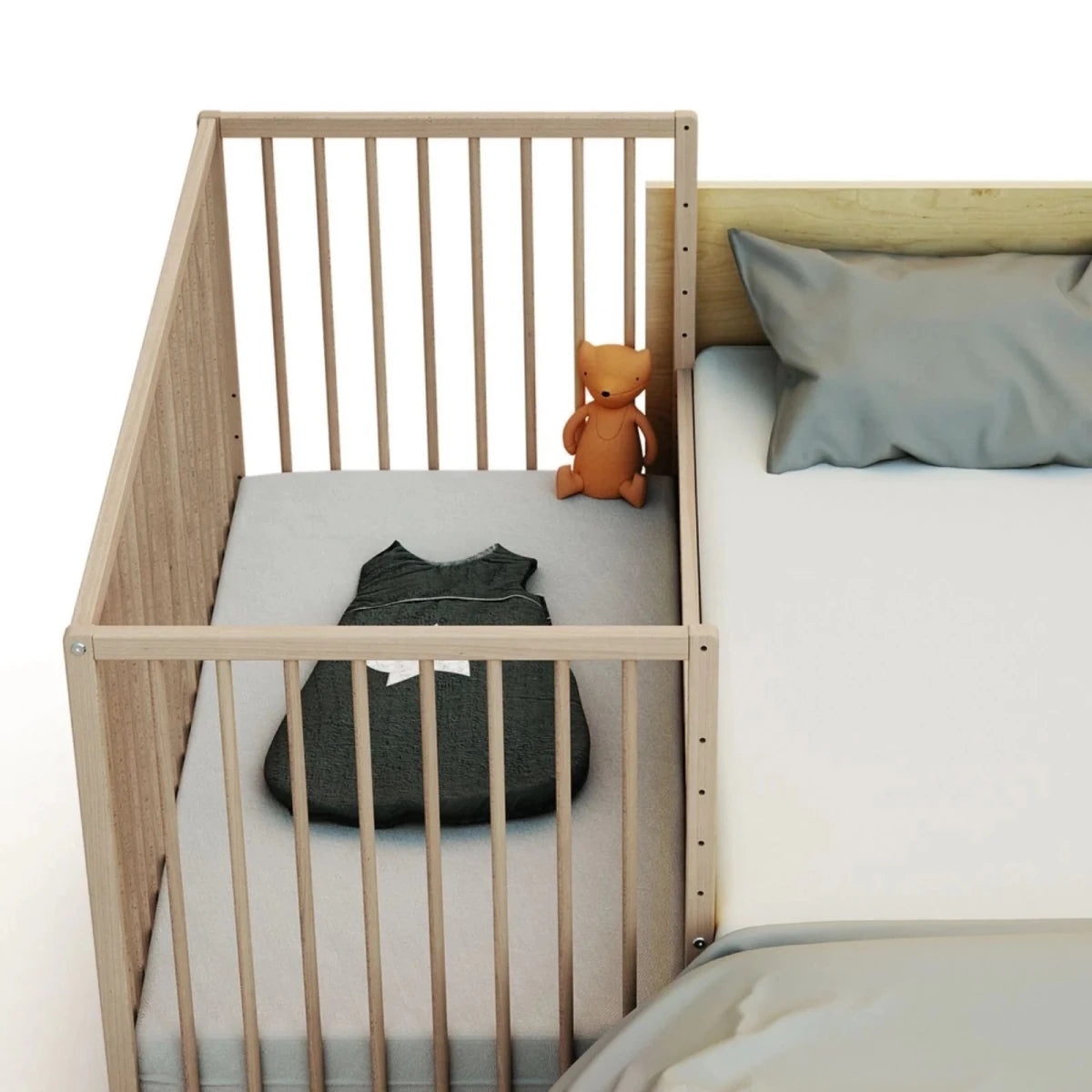 WeBaby Lio Cot Bed 60x120cm - Raw Beech Raw Beech - ebebek