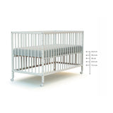 WeBaby Lio Cot Bed 60x120cm - White White - ebebek