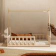 WeBaby Tipi Wooden Cot Bed 70x140cm - Raw Beech - ebebek