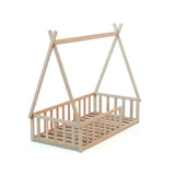WeBaby Tipi Wooden Cot Bed 70x140cm - Raw Beech - ebebek