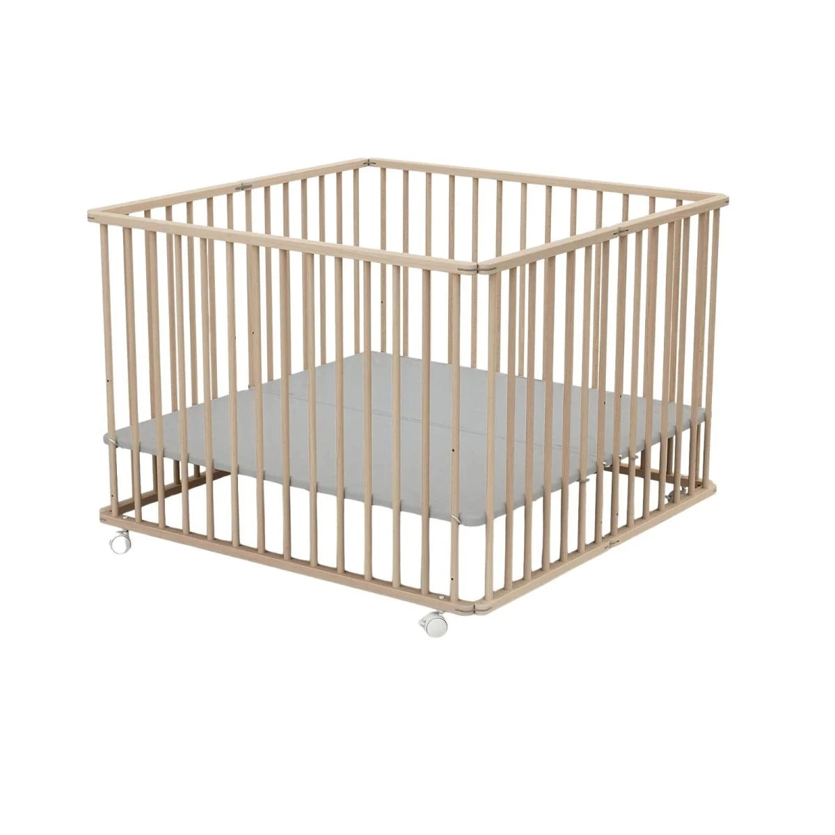 WeBaby Cali Folding Playpen 100x100cm - Raw Beech Raw Beech - ebebek