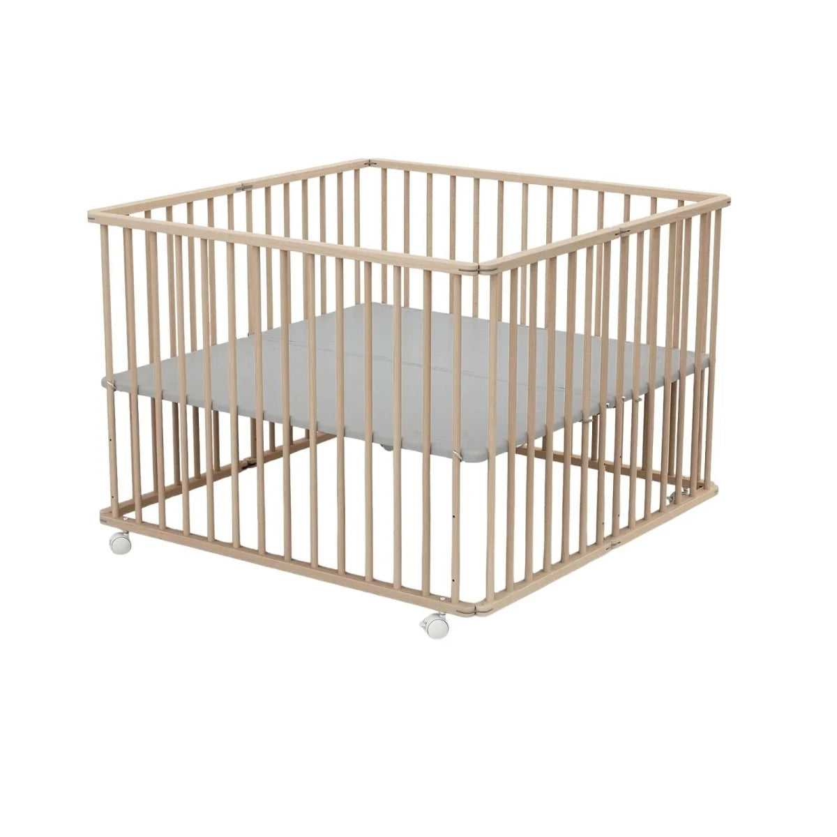 WeBaby Cali Folding Playpen 100x100cm - Raw Beech Raw Beech - ebebek