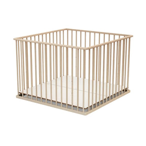 WeBaby Cubo Wooden Playpen 100x100cm - Raw Beech Raw Beech - ebebek