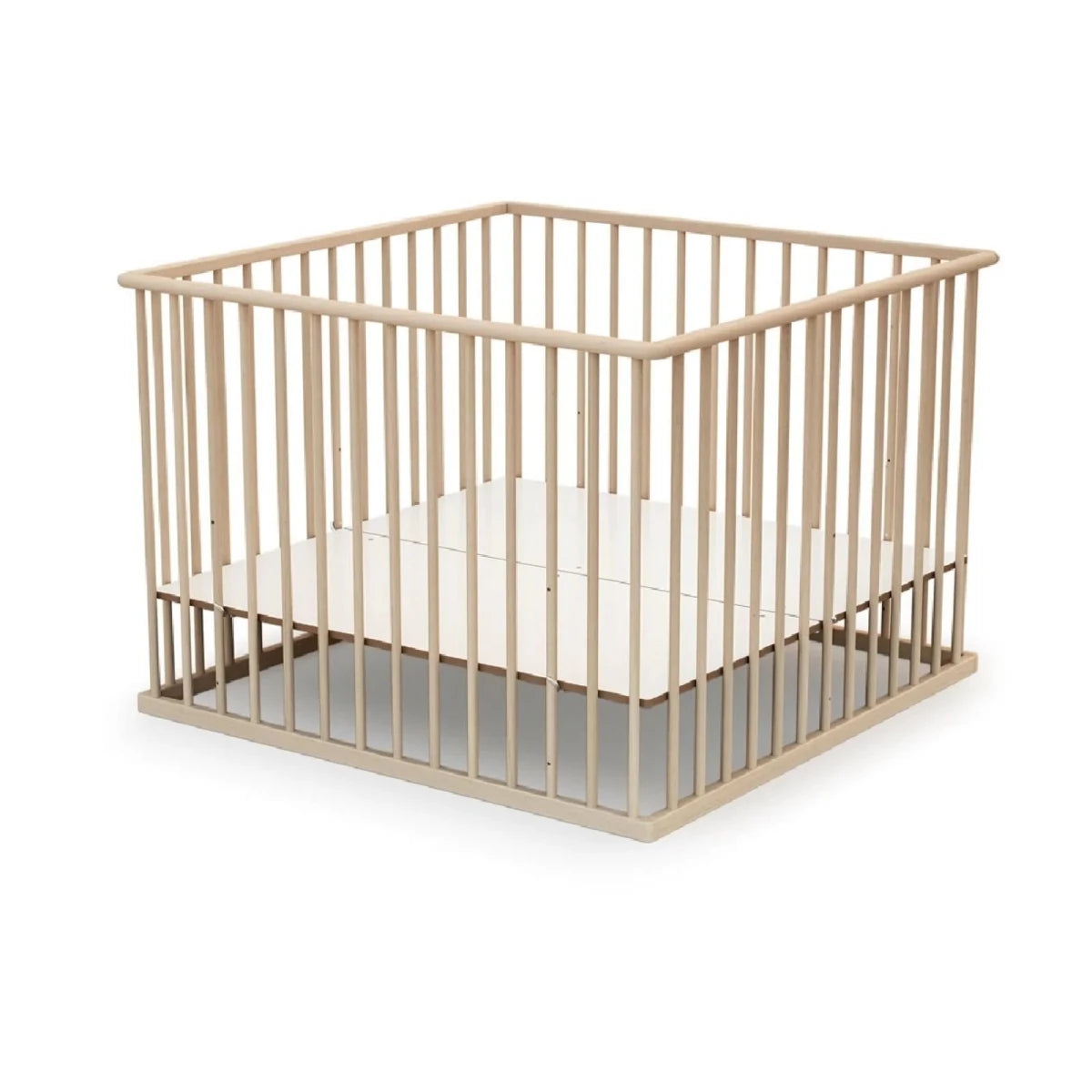 WeBaby Cubo Wooden Playpen 100x100cm - Raw Beech Raw Beech - ebebek