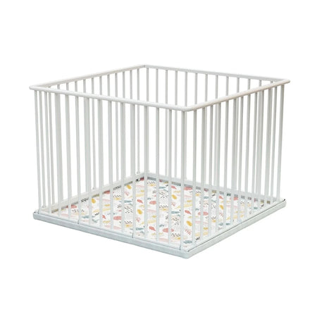 WeBaby Cubo Wooden Playpen 100x100cm - White White - ebebek