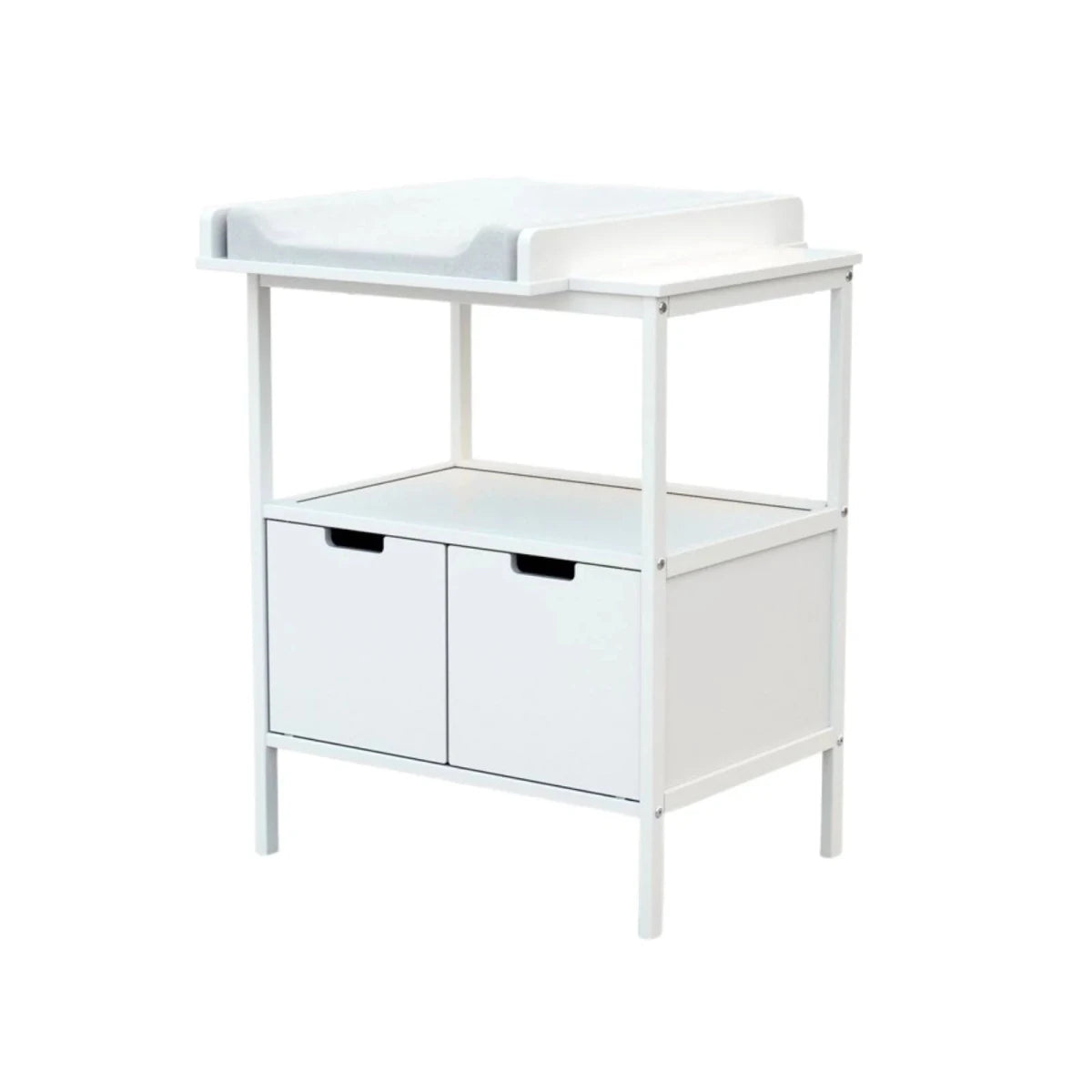 WeBaby Natur Changing Unit with 2 Wooden Doors - White White - ebebek