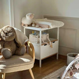 WeBaby Natur Changing Unit with 2 Wooden Doors - White White - ebebek