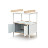 WeBaby Natur Changing Unit with 2 Wooden Doors - White & Raw Beech White & Raw Beech - ebebek