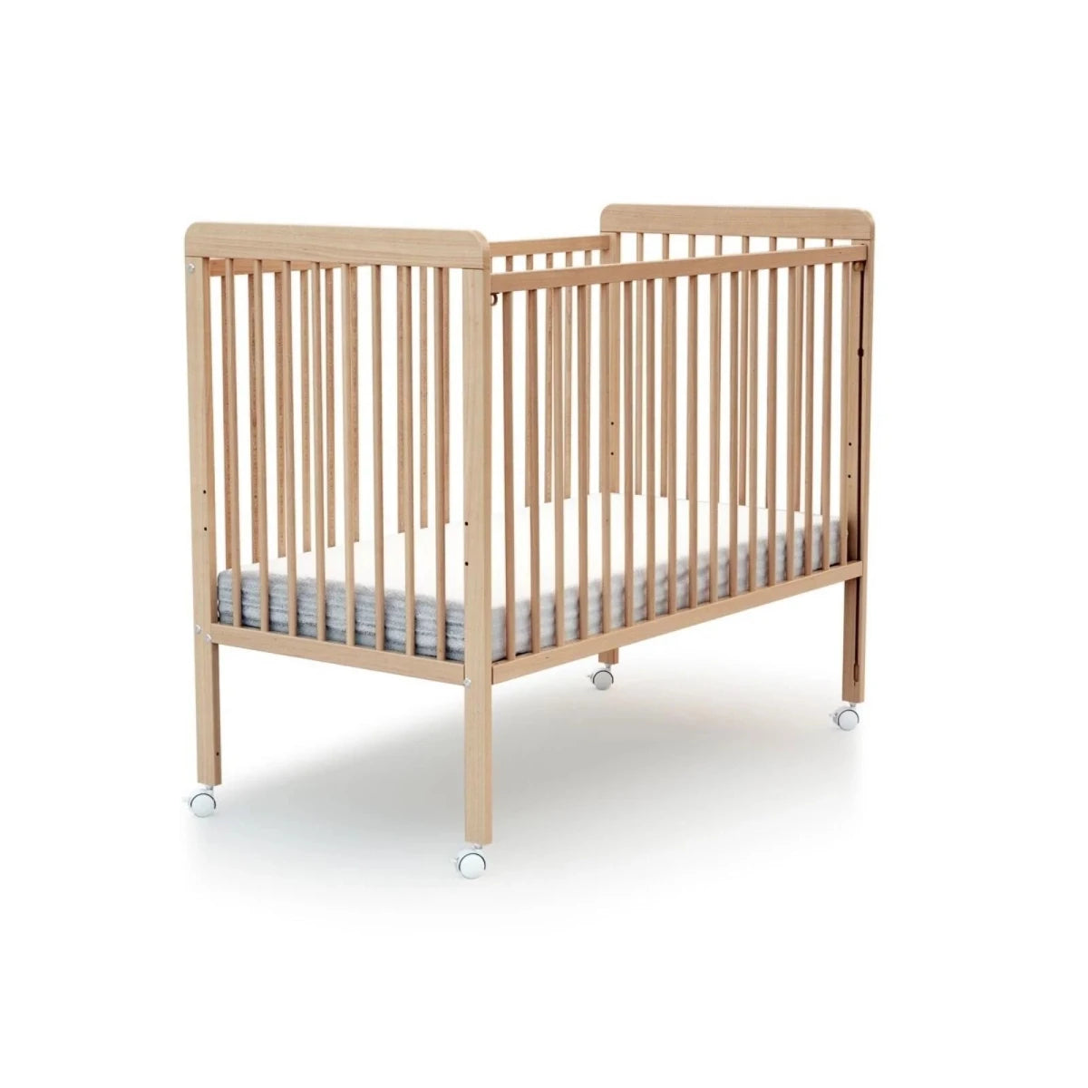 WeBaby Livo Wooden Sliding Cot Bed 60x120cm - Varnished Beech Varnished Beech - ebebek