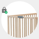WeBaby Flex Folding Wooden Cot Bed 60x120cm - Raw Beech Raw Beech - ebebek