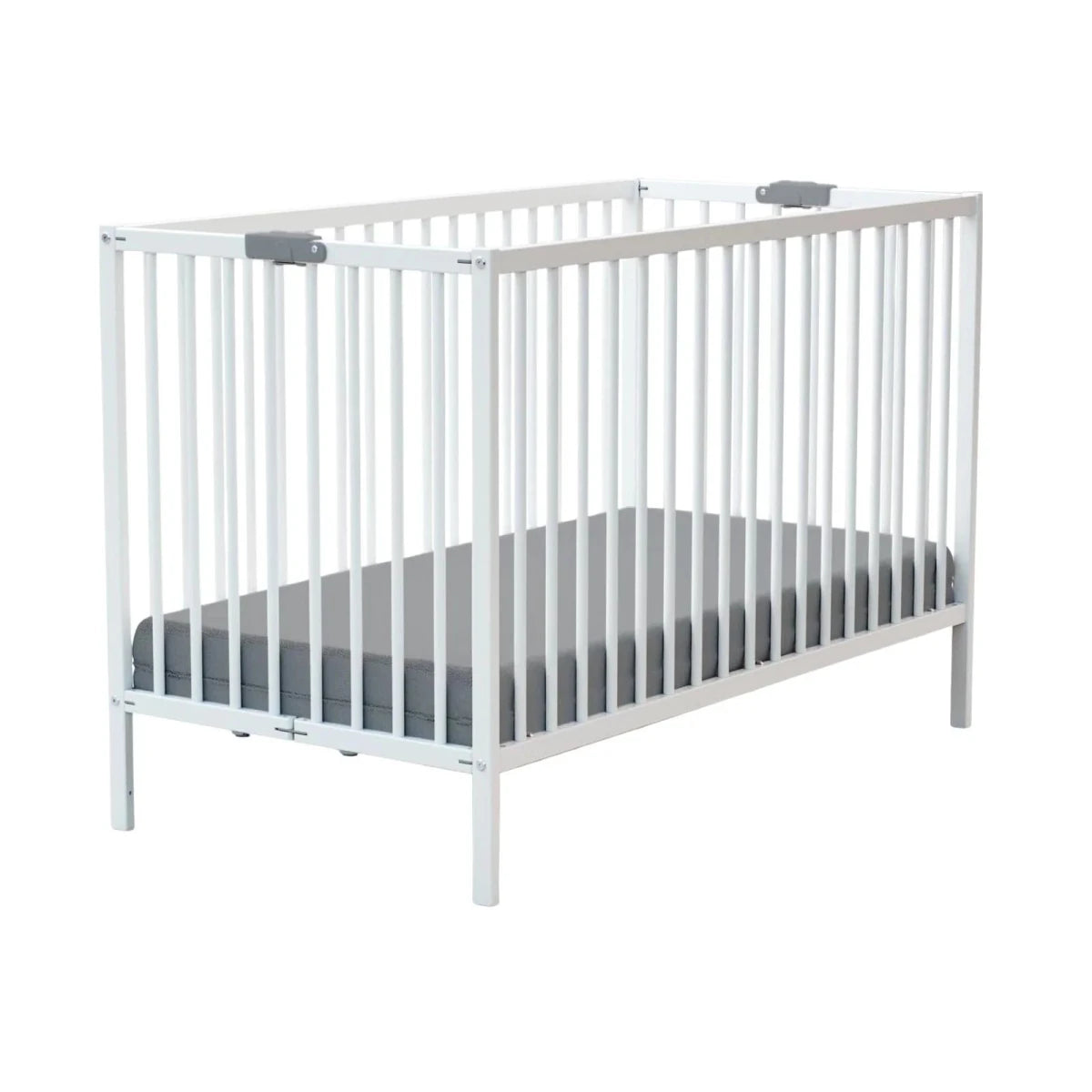WeBaby Flex Folding Wooden Cot Bed 60x120cm - White White - ebebek