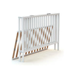 WeBaby Flex Folding Wooden Cot Bed 60x120cm - White White - ebebek