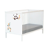 WeBaby Panda Alba Wooden Cot Bed 60x120cm - White White - ebebek
