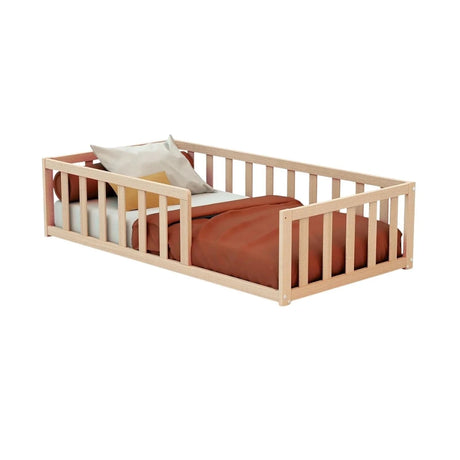 WeBaby Kaia Wooden Flor Bed 70x140cm - Raw Beech Raw Beech - ebebek