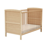 WeBaby Luna Convertible Wooden Cot Bed 60x120cm - Varnished Beech Varnished Beech - ebebek