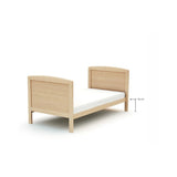 WeBaby Luna Convertible Wooden Cot Bed 60x120cm - Varnished Beech Varnished Beech - ebebek
