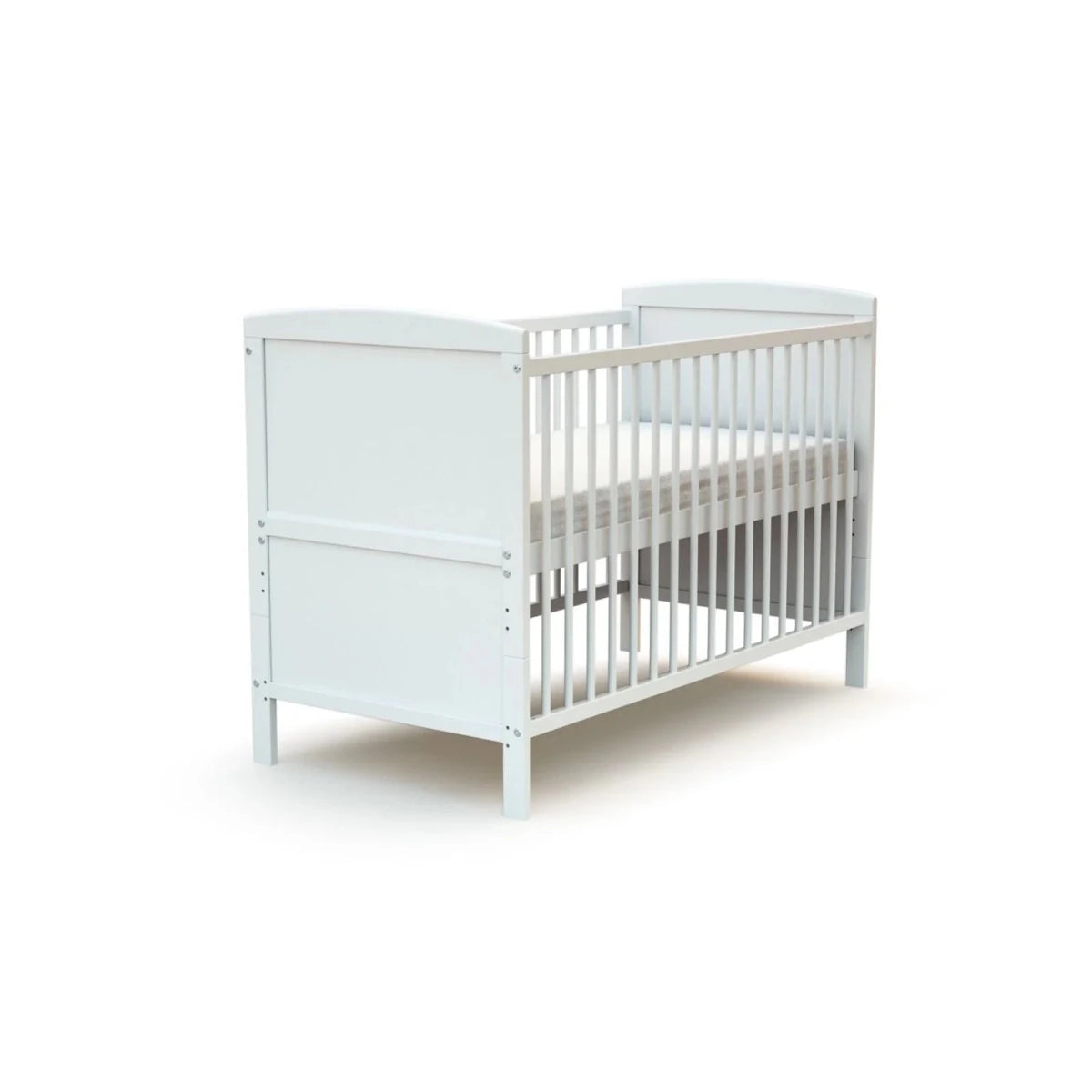 WeBaby Luna Convertible Wooden Cot Bed 60x120cm - White White - ebebek