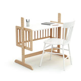 WeBaby Nino Wooden Convertible Sleeping Crib - Varnished Beech Varnished Beech - ebebek