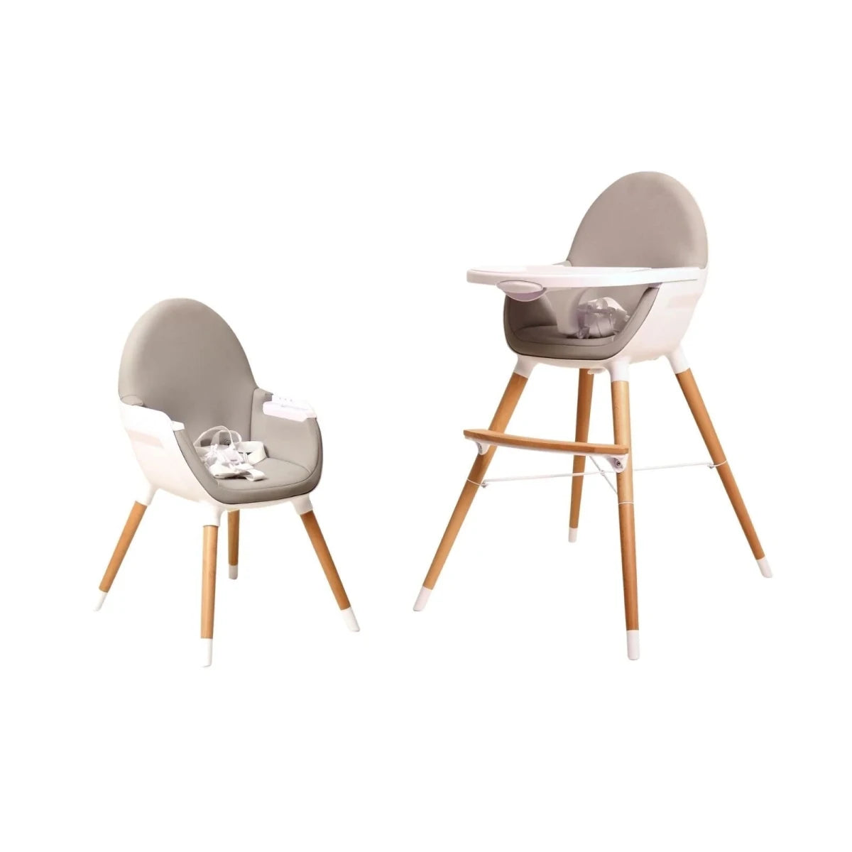WeBaby Adjustable Highchair - White & Gray - ebebek