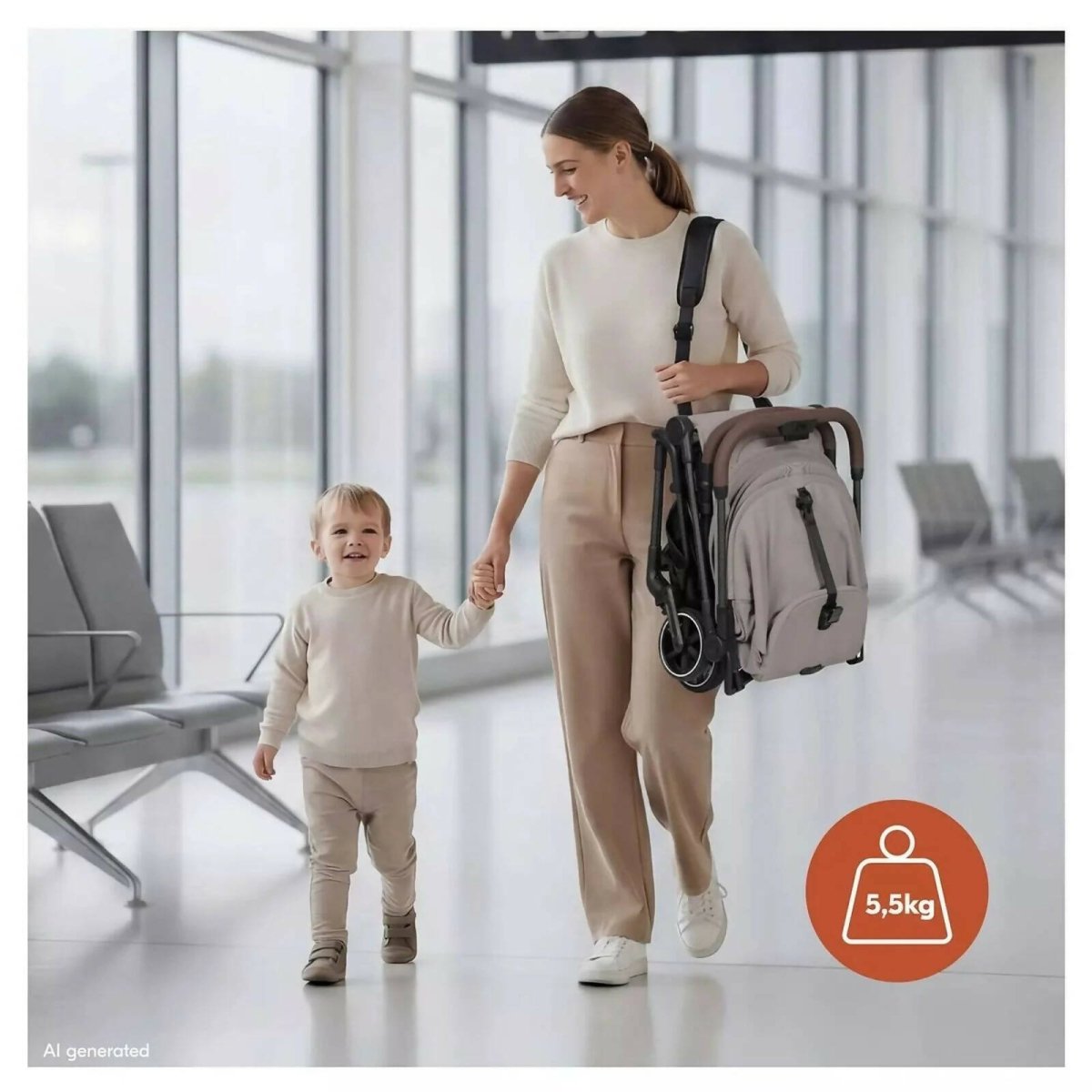 Hauck Lite N Care Stroller - Olive Olive - ebebek