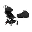 Stokke YOYO3 Newborn Shell to Toddler Bundle - Black Color Pack & White Frame - ebebek