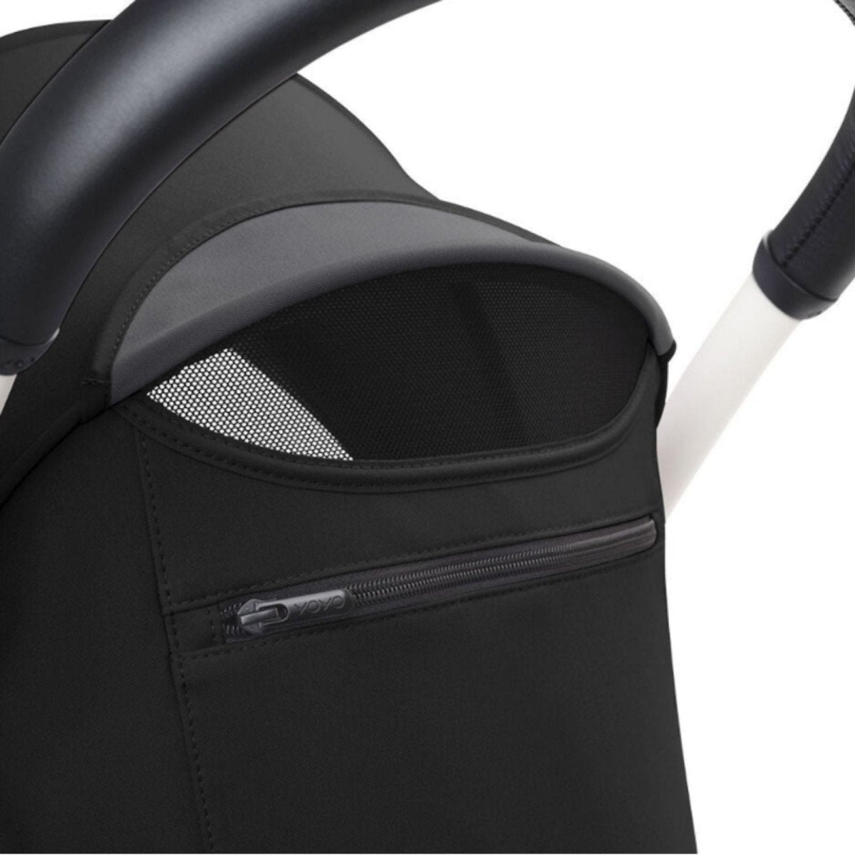 Stokke YOYO3 Newborn Shell to Toddler Bundle - Black Color Pack & White Frame - ebebek