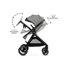 Kinderkraft Esme 3 - in - 1 Travel System with Mink Pro Car Seat - Moonlight Grey Moonlight Grey - ebebek - Christmas