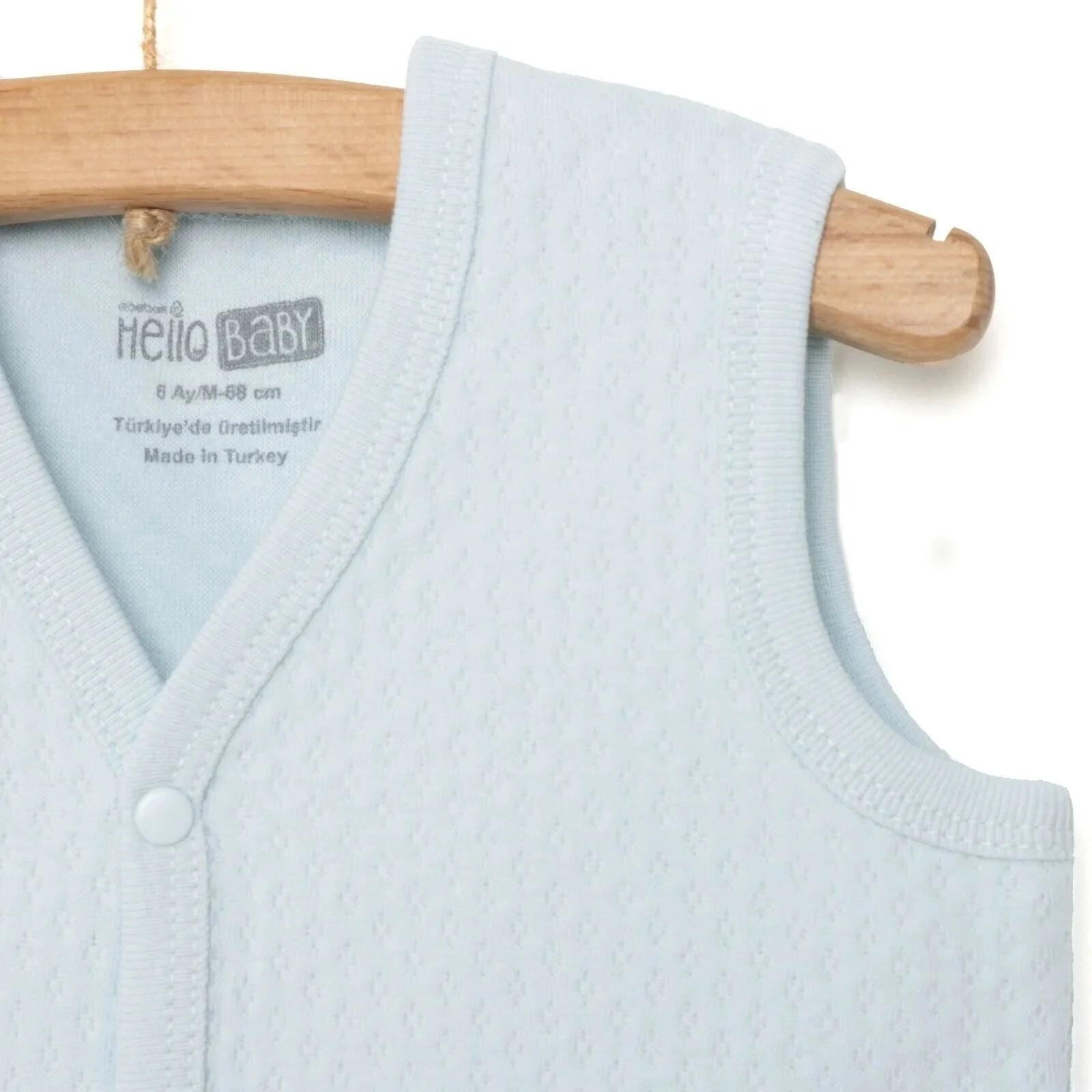 HelloBaby Boy Quilted Vest - Light Blue - ebebek - Black Friday