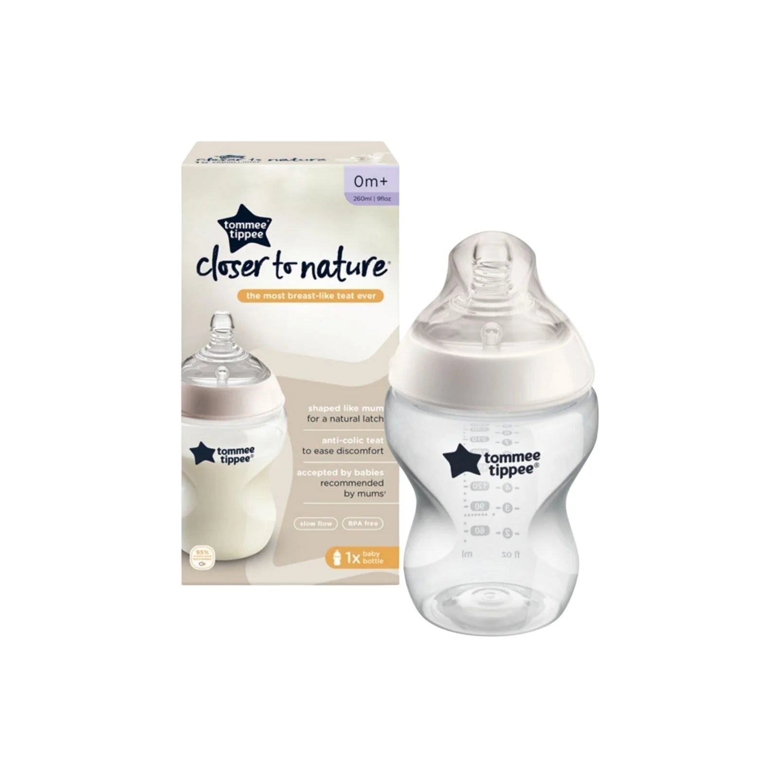 Tommee Tippee Closer to Nature Bottle 260ml - ebebek - Black Friday