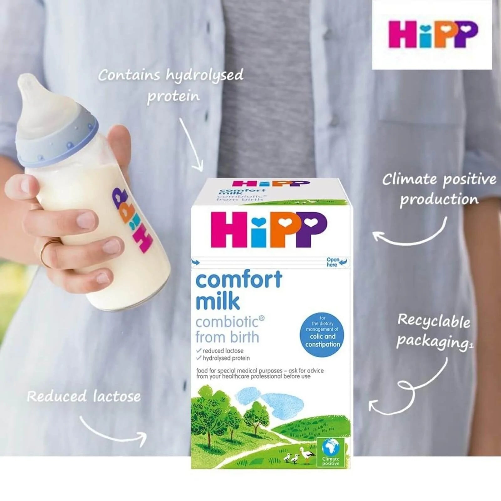 Hipp Organic Comfort Baby Milk Formula from Birth 800g - HiPP - ebebek