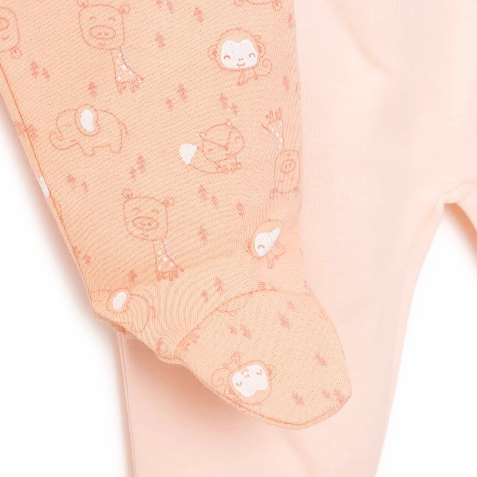 HelloBaby Girl 2 Piece Footed Bottom - Salmon - ebebek - Black Friday