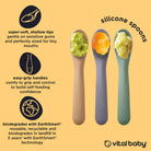 Vital Baby Nourish Silicone Spoons Pack of 3 - Pastel - ebebek - Black Friday