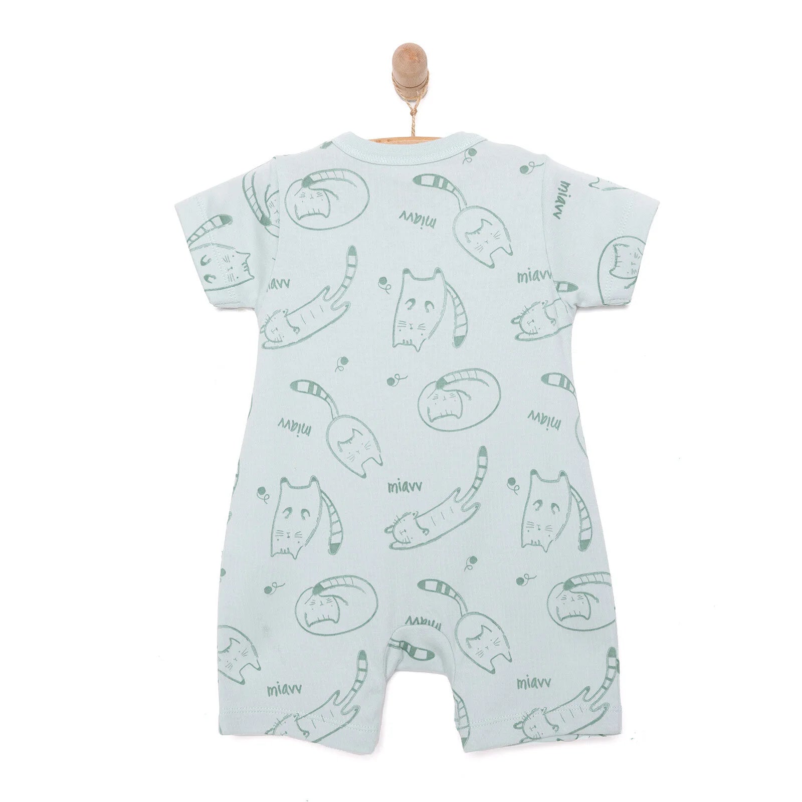 Bebetto Newborn Short Overalls - Green - ebebek - Black Friday