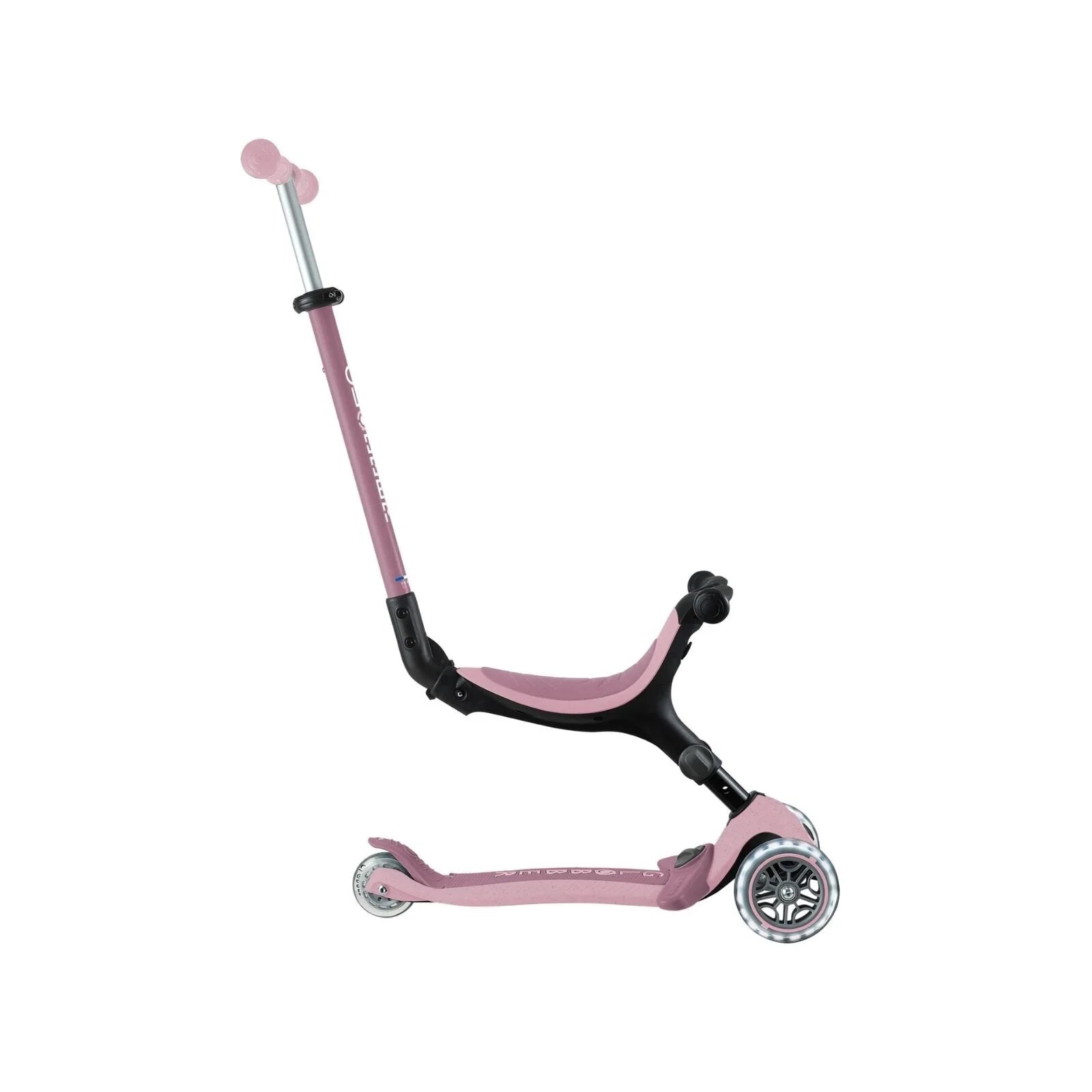 Globber Go Up Active Lights Eco Scooter - Berry - Globber - ebebek