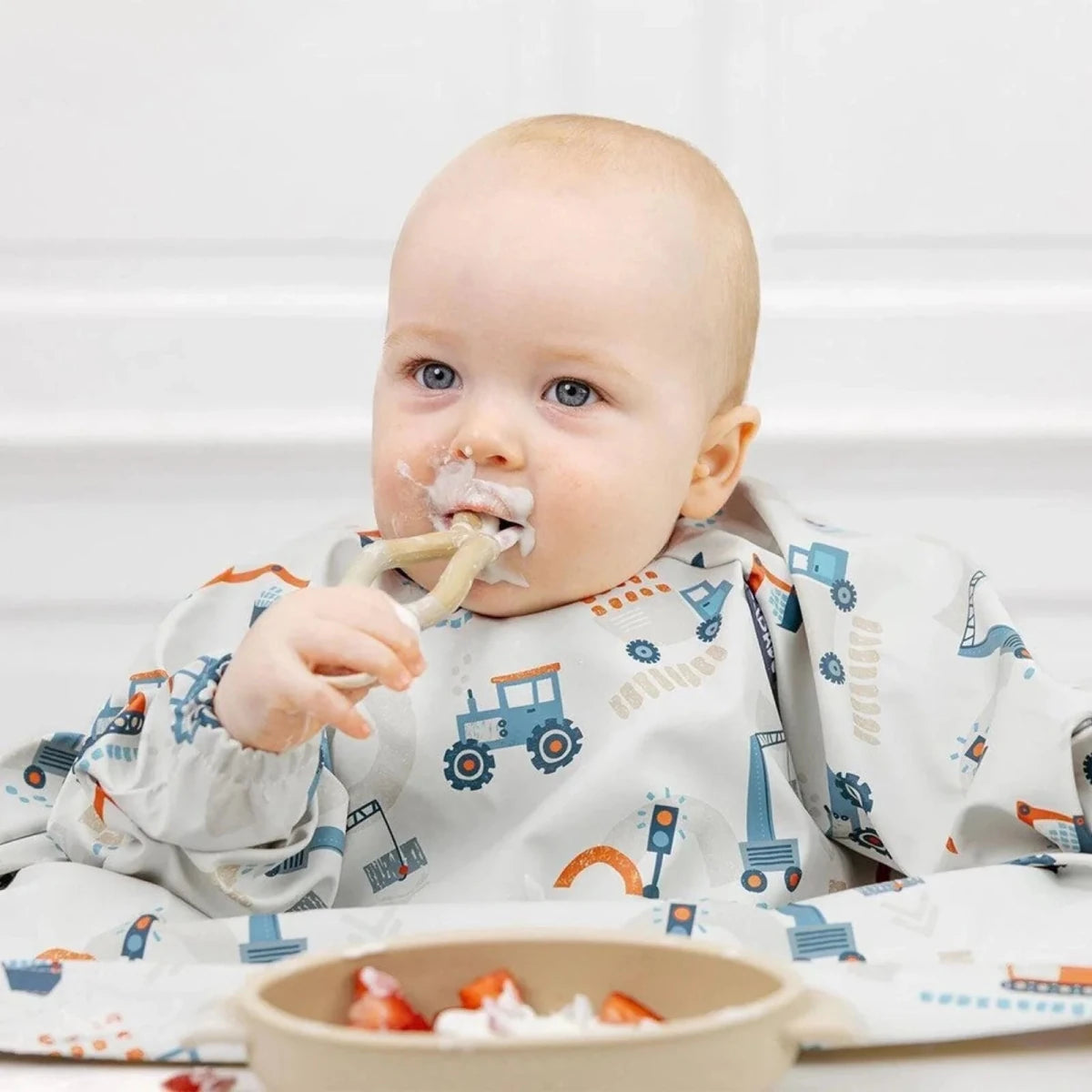 Bibado Long Sleeve Coverall Weaning Bib - Little Loader - ebebek