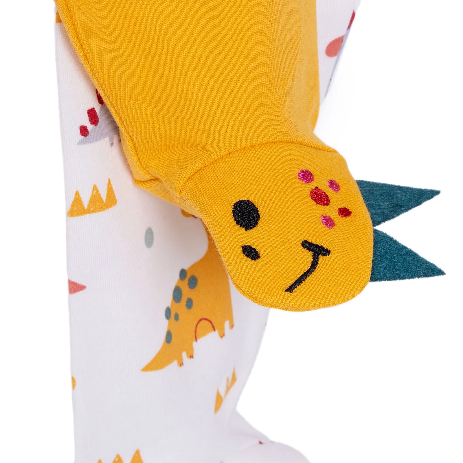 HelloBaby Newborn Baby Boy Embroidered Footed Bottom - Dark Yellow - ebebek - Black Friday