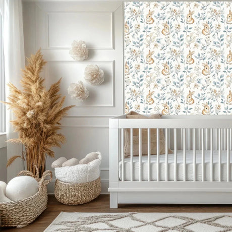 Live Vida Rabbits Mid Length Wall Drop - Blue - ebebek