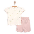 Bebetto Pink Pear Girl Tshirt - Short - Ecru - ebebek - Black Friday