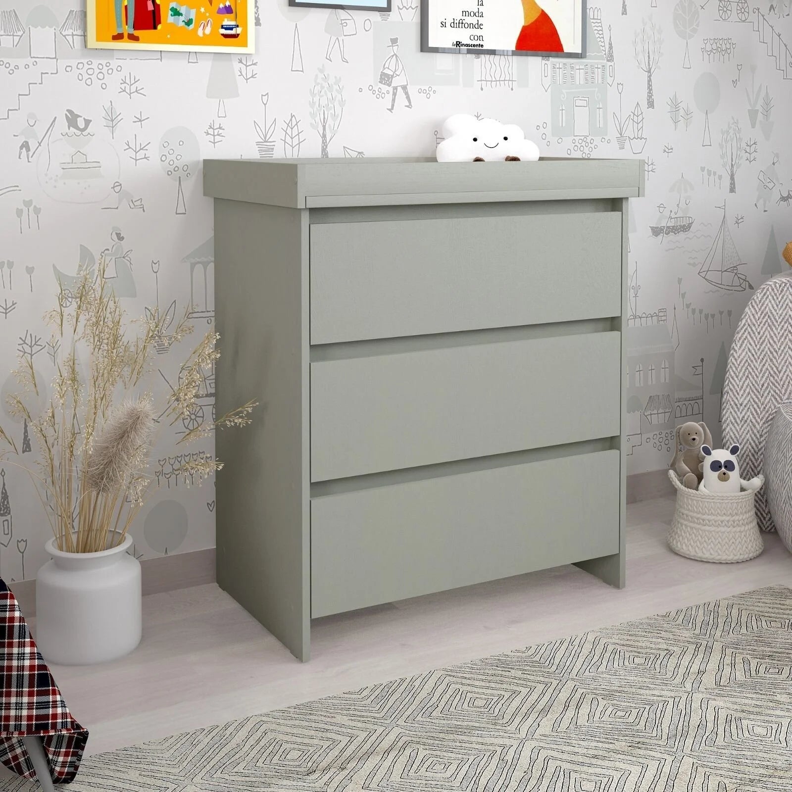 Shefa Kids 880 Baby Changing Unit - Grey - ebebek - Black Friday