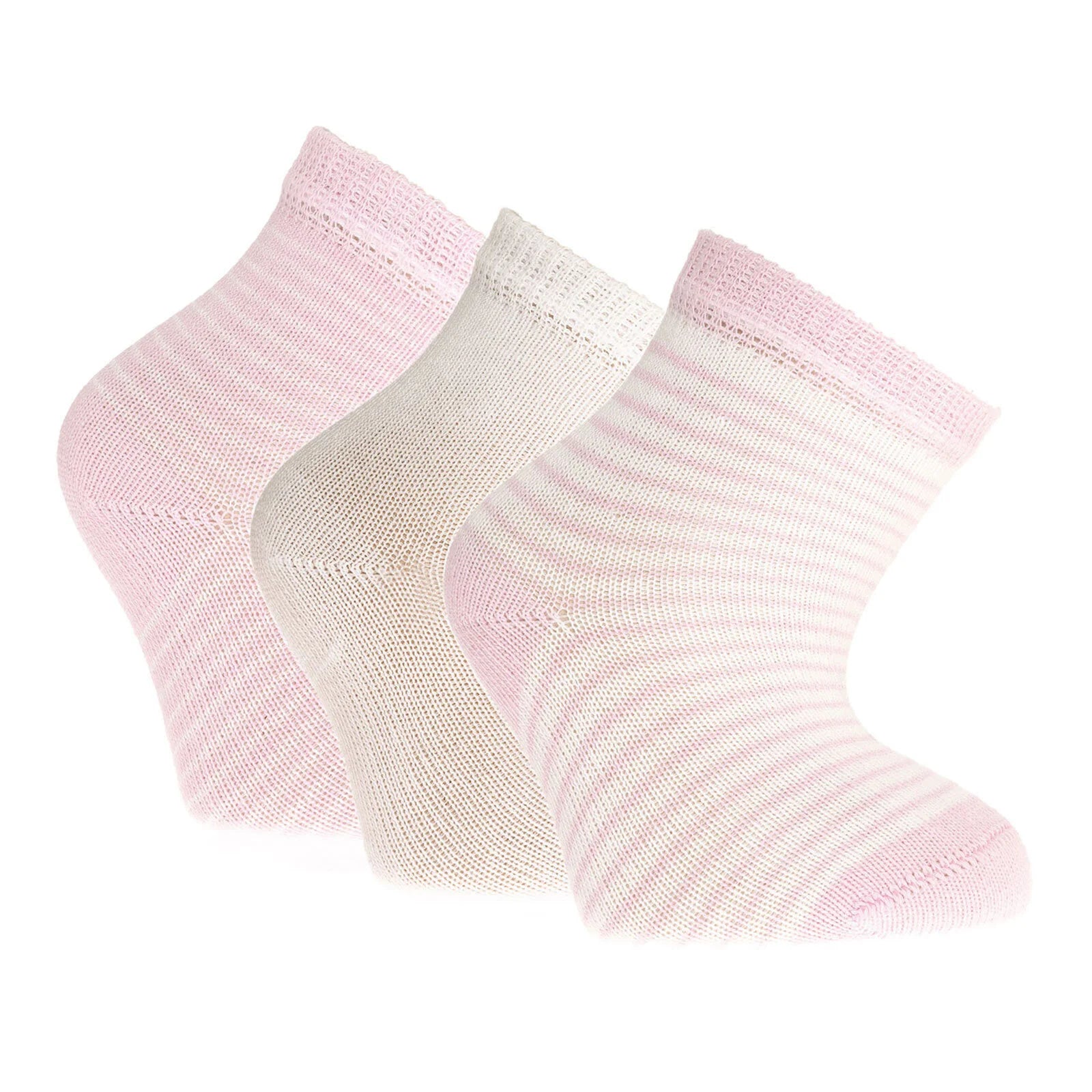 HelloBaby Baby Girl Socks 3 Pcs - Pink - ebebek - Black Friday