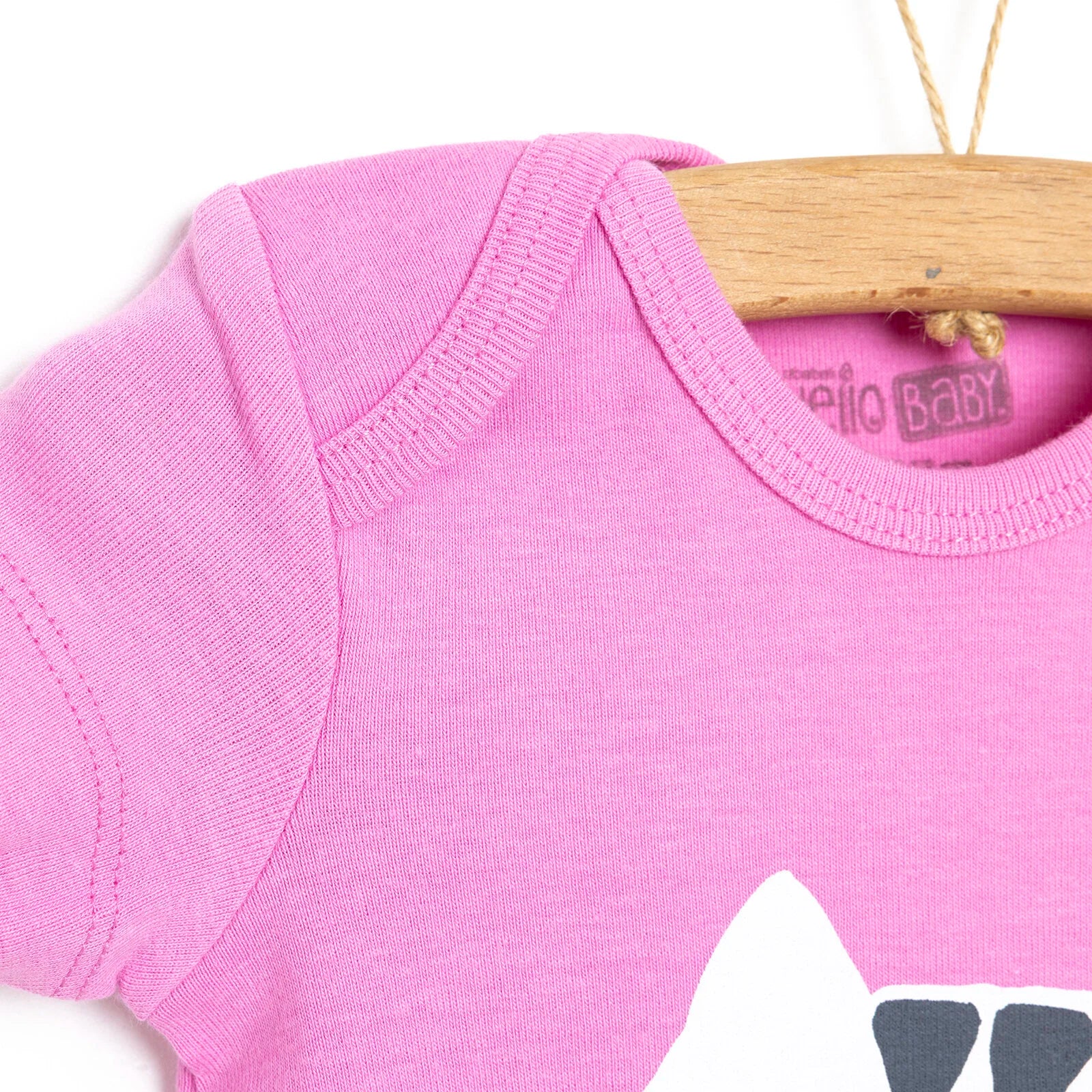 HelloBaby Short Sleeve Bodysuit - Dark Pink - ebebek - Black Friday
